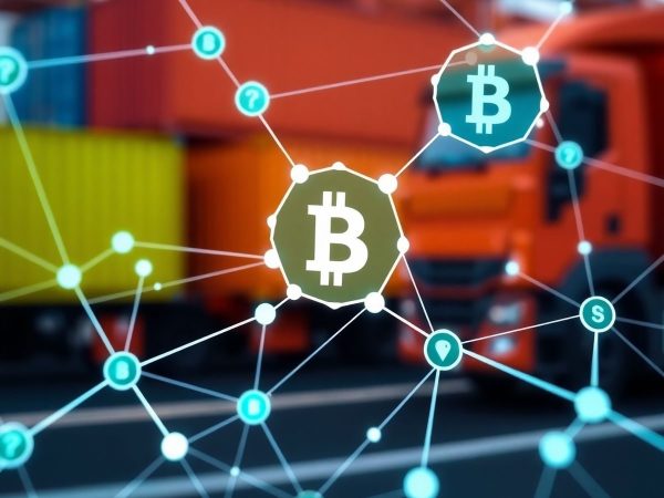 Blockchain în logistică cu containere și camioane