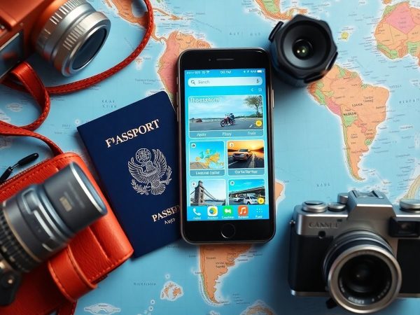 Tehnologie în turism: aplicații, telefon, călătorie, accesorii.